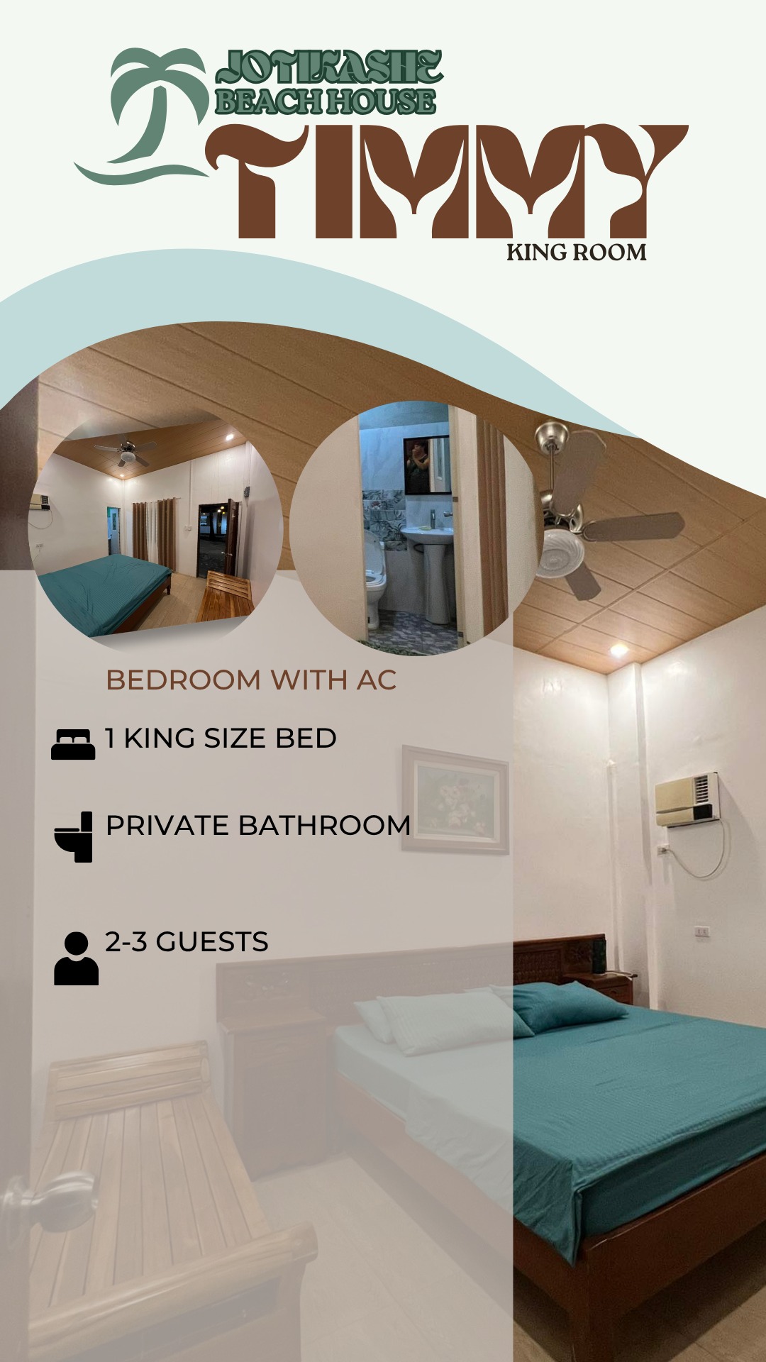 Jotikashe Beach House beachfront view